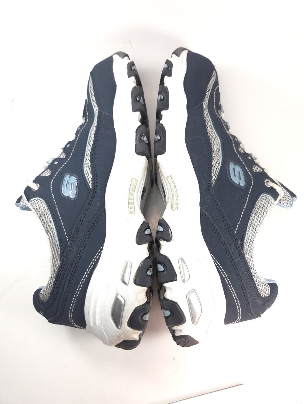 Skechers D’Lites Life Saver Navy & Light Blue Sneakers Sz 9.5 - Picture 9 of 16